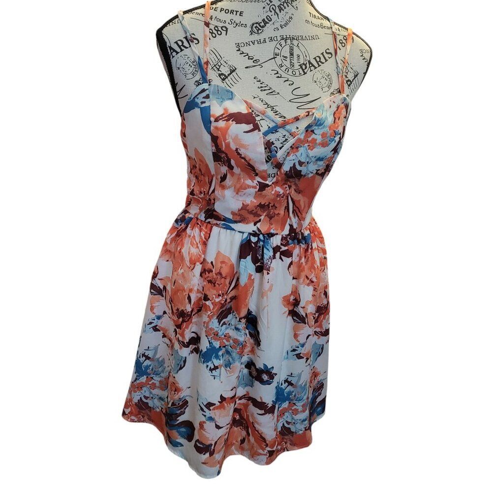 Charlotte Russe Strappy "Splendour Day" Floral Dress